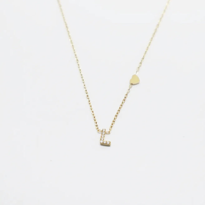 Colgante Dorado con Inicial Personalizada-Small