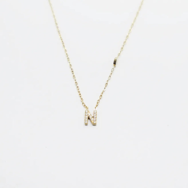 Colgante Dorado con Inicial Personalizada-Small