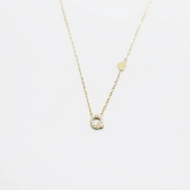 Colgante Dorado con Inicial Personalizada-Small