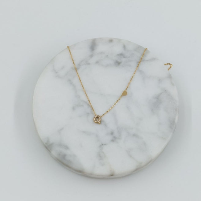 Colgante Dorado con Inicial Personalizada-Small