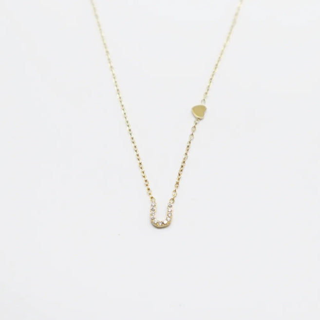 Colgante Dorado con Inicial Personalizada-Small