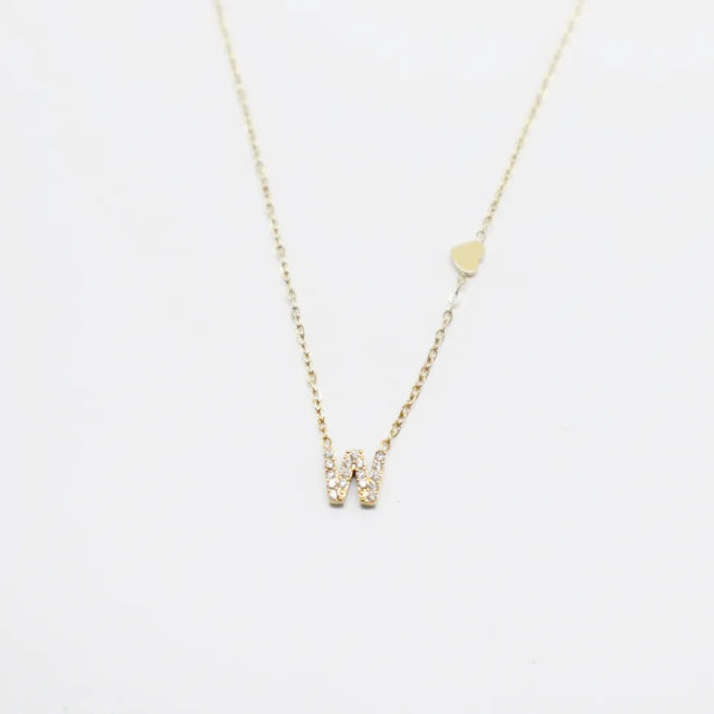 Colgante Dorado con Inicial Personalizada-Small