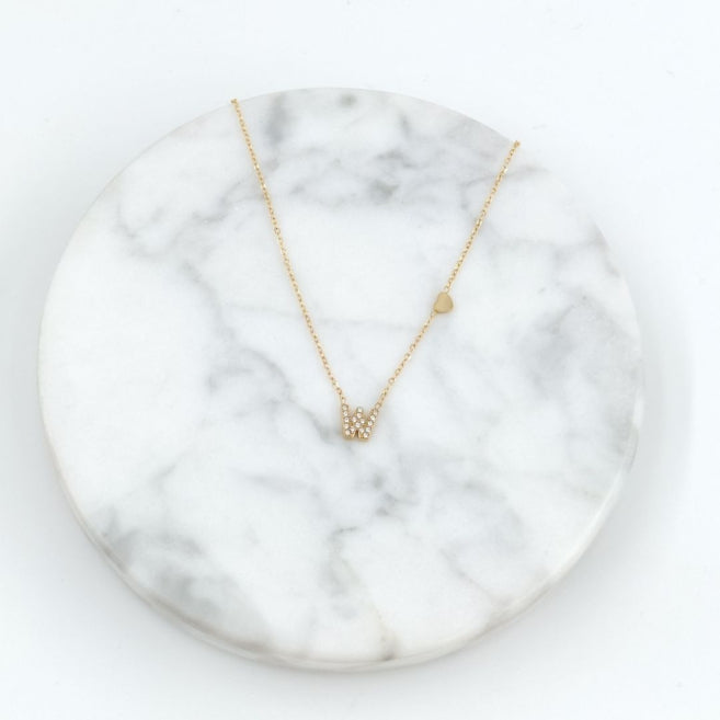 Colgante Dorado con Inicial Personalizada-Small