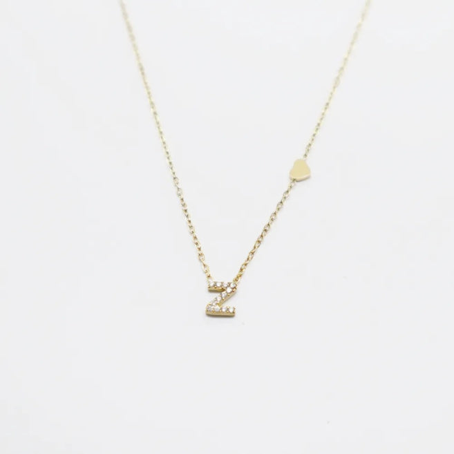 Colgante Dorado con Inicial Personalizada-Small