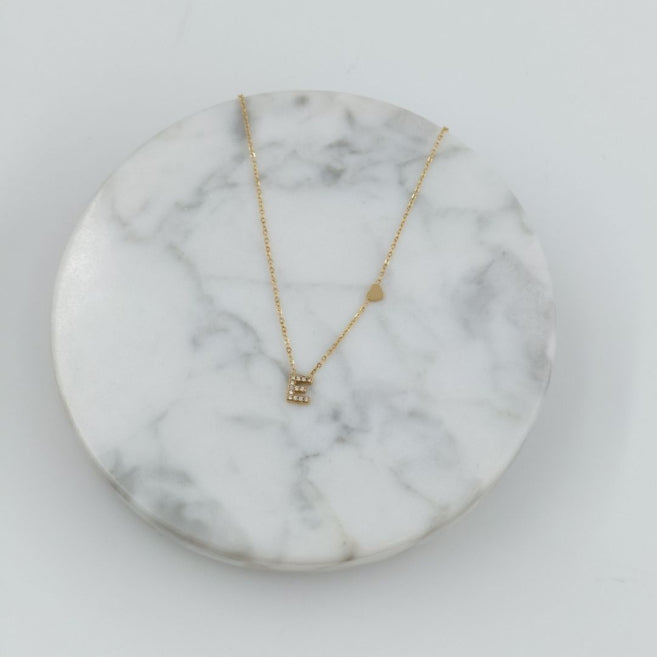 Colgante Dorado con Inicial Personalizada-Small