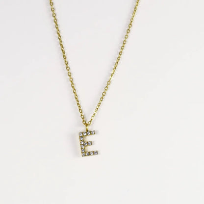 Collar Dorado con Inicial Personalizada-Medium