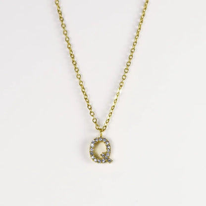 Collar Dorado con Inicial Personalizada-Medium