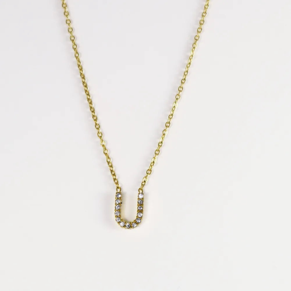 Collar Dorado con Inicial Personalizada-Medium