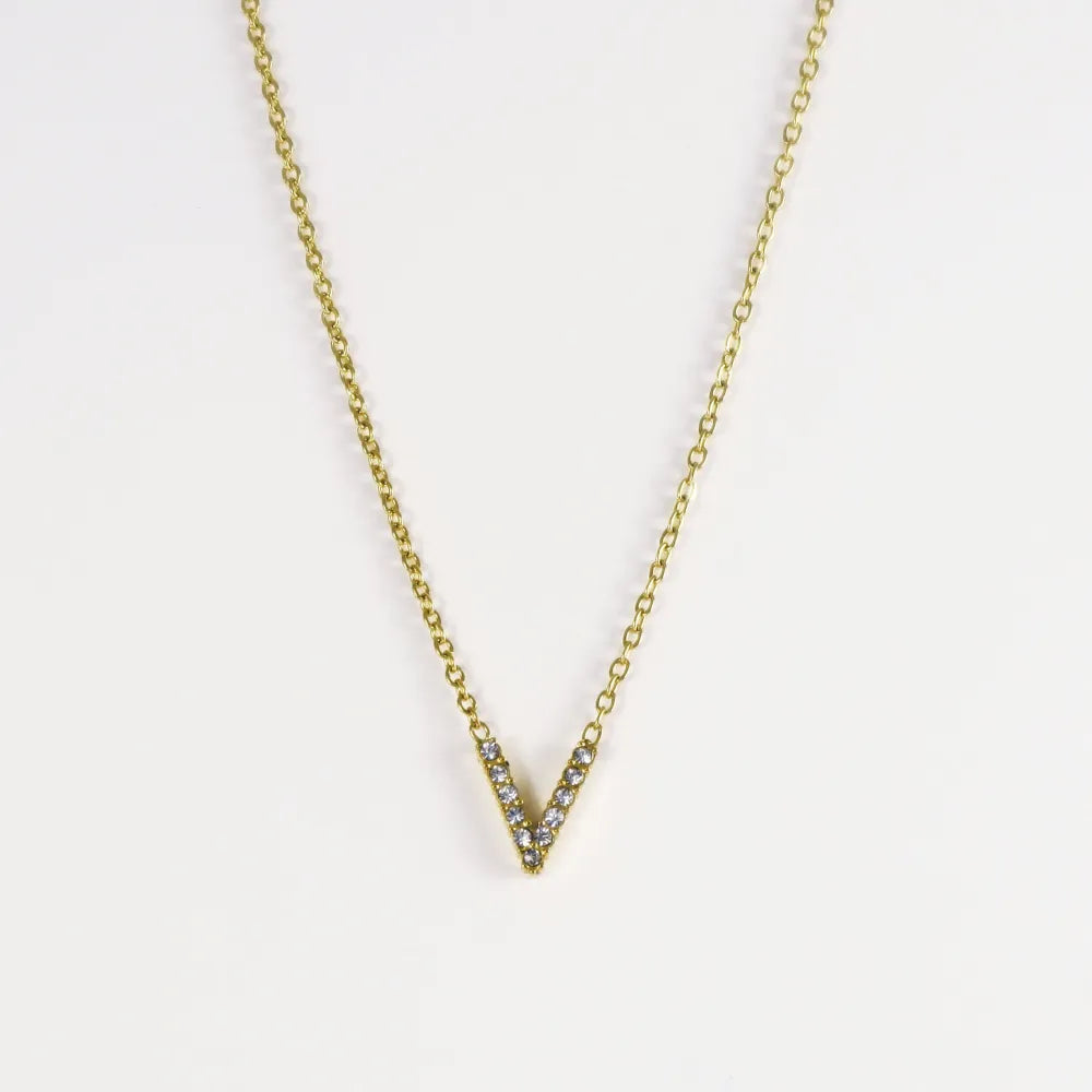 Collar Dorado con Inicial Personalizada-Medium