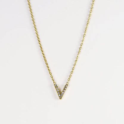 Collar Dorado con Inicial Personalizada-Medium