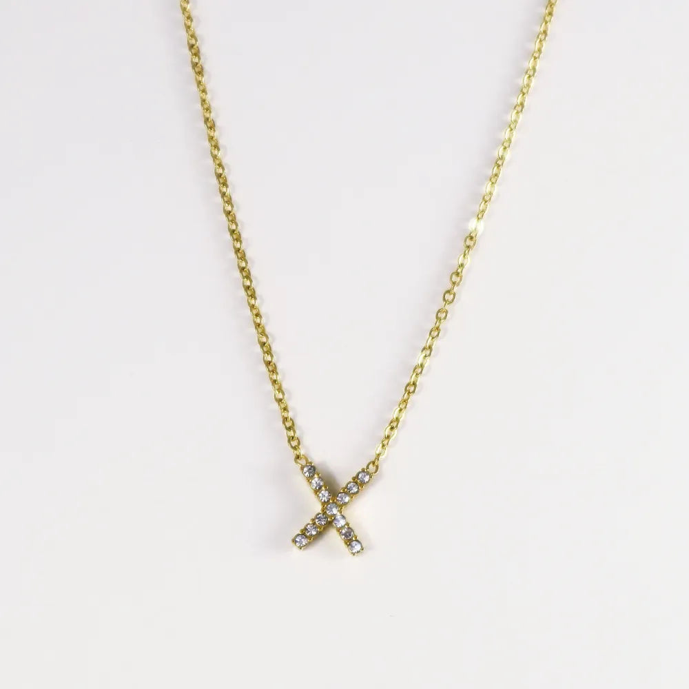 Collar Dorado con Inicial Personalizada-Medium