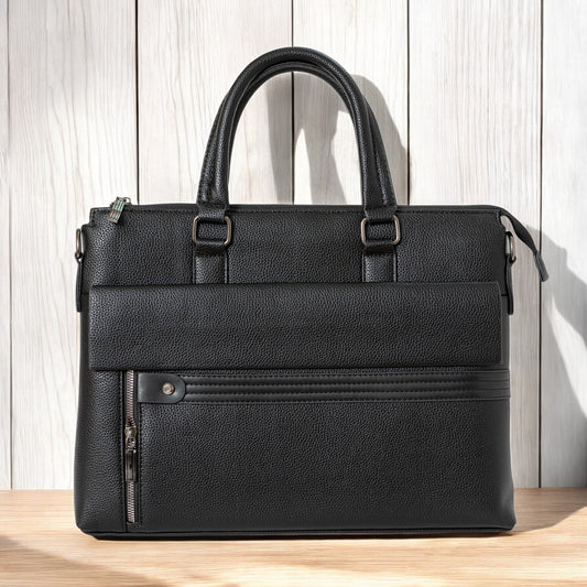 Maletín de cuero premium ideal para portátil de hasta 15 pulgadas

