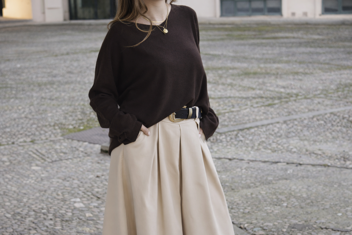 Pantalón Midi Fluido