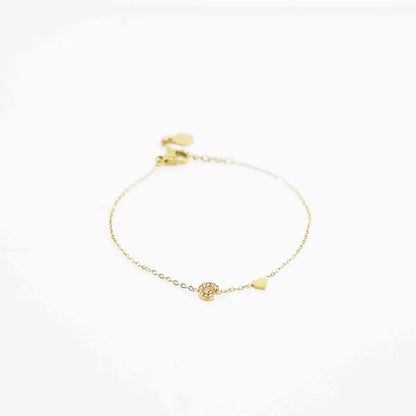 Pulsera Dorada con Inicial Personalizada