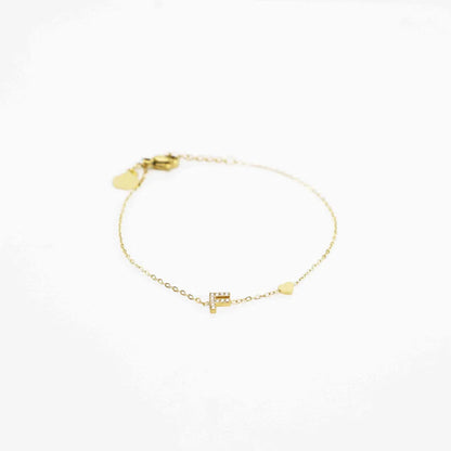 Pulsera Dorada con Inicial Personalizada