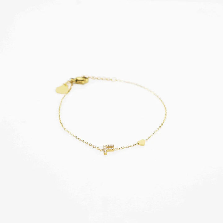 Pulsera Dorada con Inicial Personalizada