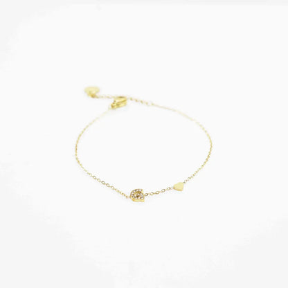 Pulsera Dorada con Inicial Personalizada