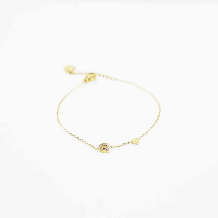 Pulsera Dorada con Inicial Personalizada