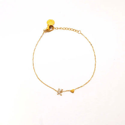 Pulsera Dorada con Inicial Personalizada