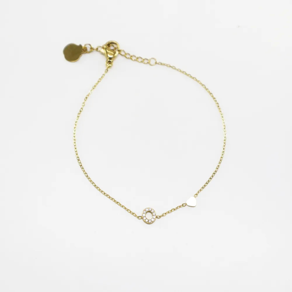 Pulsera Dorada con Inicial Personalizada