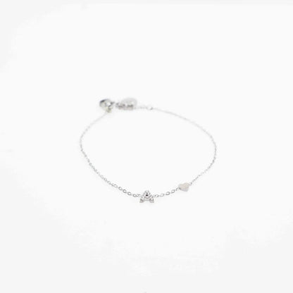 Pulsera Plateada con Inicial Personalizada