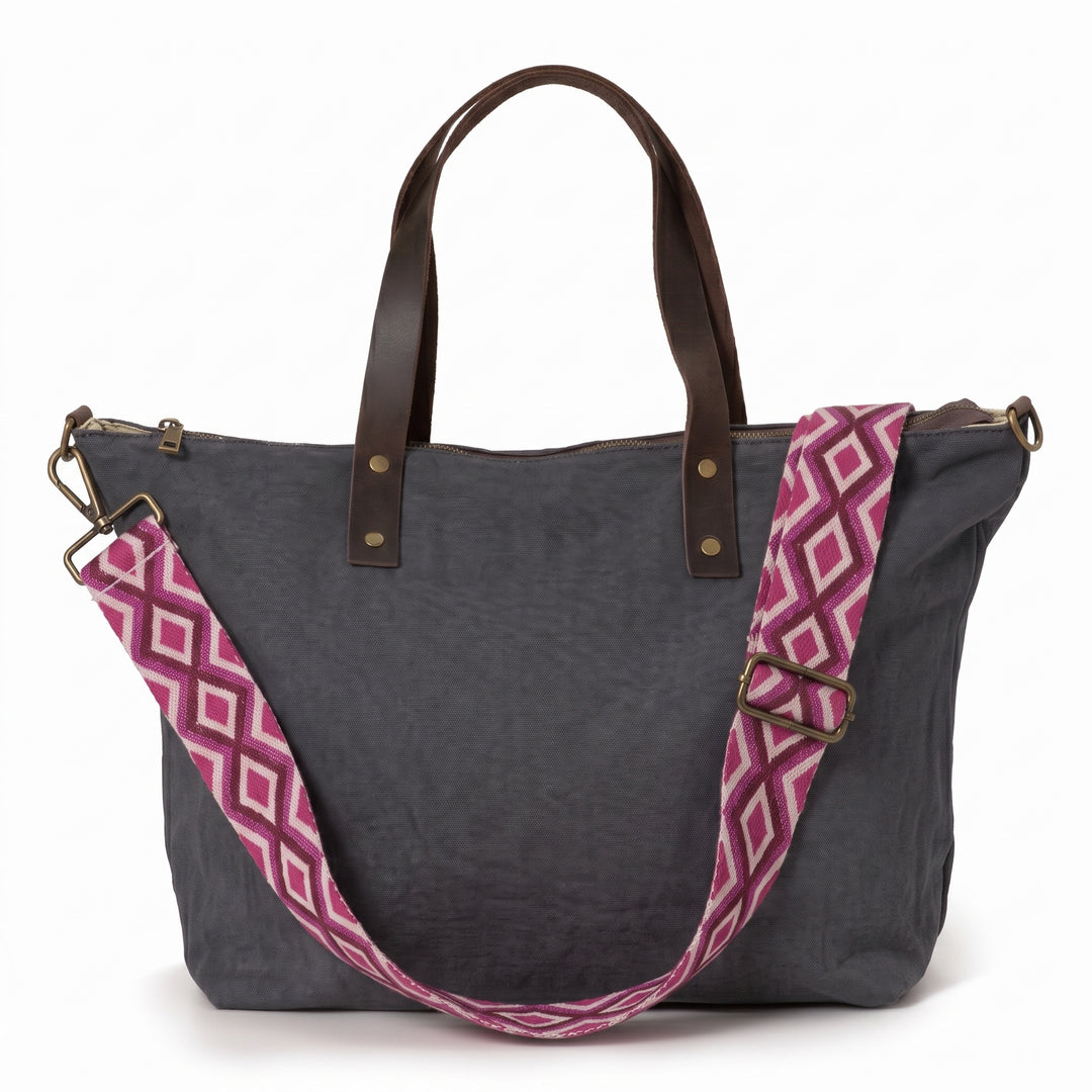 Set Ariosto Gris Oscuro y Fucsia