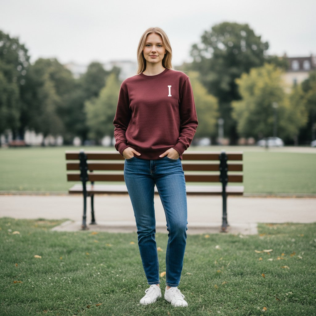 Sudadera BLE Wine // White